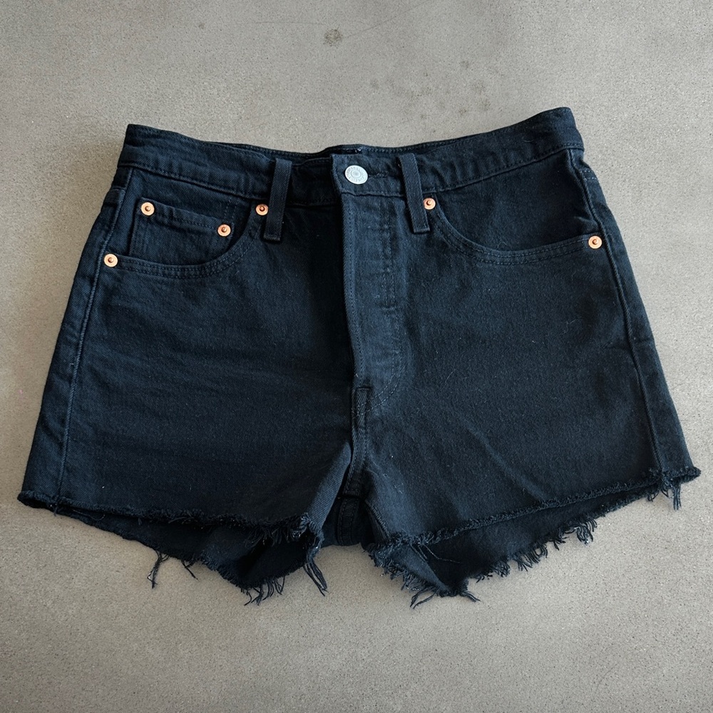 Levi's Black Jean Shorts